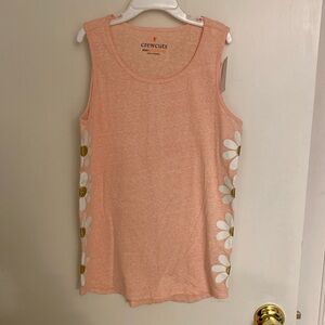 NWT CrewCuts Girls tank size XL 12-14 daisy